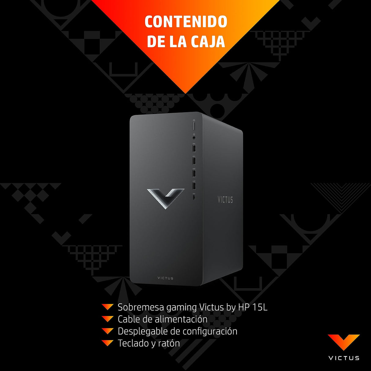 HP PC de Sobremesa 15L TG02-0020ns NVIDIA GeForce GTX 1660 Super AMD Ryzen 7 5700G 16 GB RAM 512 GB SSD + 1 TB HDD