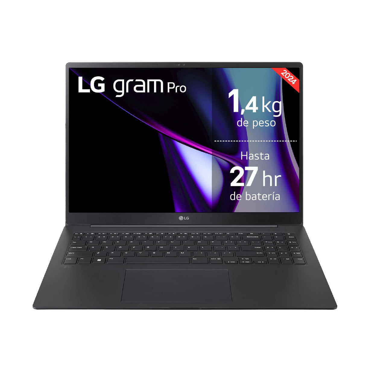 LG gram Pro 17Z90SP-E.AD88B - Portátil Ultraligero de 43.1 cm (17"), IPS, Intel Core Ultra 7, 32 GB RAM, 1TB SSD, batería hasta 27 h, 1,4Kg, NVIDIA RTX3050, W11 Home, Negro, Teclado QWERTY Español