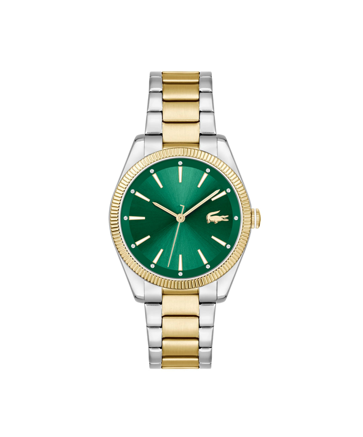 Lacoste Reloj con Movimiento de Cuarzo de Tres Manecillas para Mujer Colección Capucine con Correa de Acero Inoxidable Bicolor - 2001415