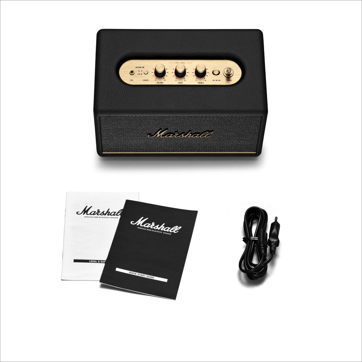 Marshall Acton III Altavoz Bluetooth inalámbrico, Negro