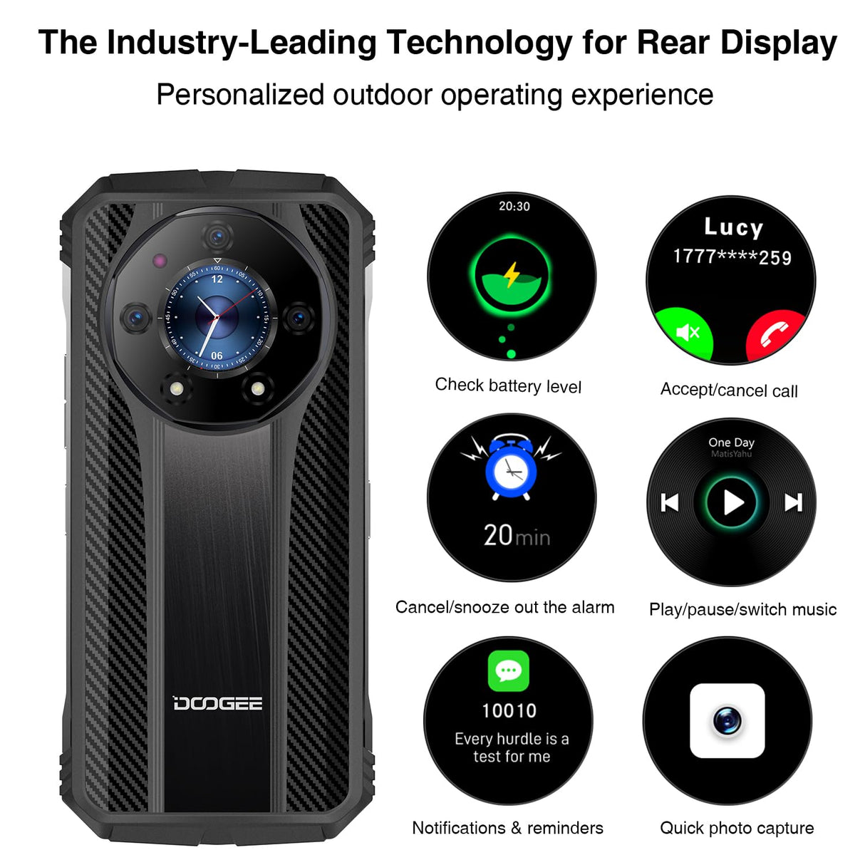Doogee S110 12GB/256GB Negro - Teléfono móvil Rugged Marca