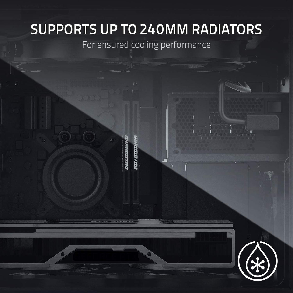 Razer Tomahawk Mini-ITX - Caja para juegos con Razer Chroma RGB (Puertas con bisagras en ambos lados, ventilación, filtro de polvo, gestión de cables, para radiadores de hasta 240 mm)