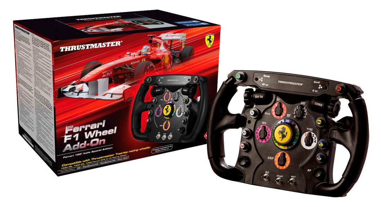 Thrustmaster Ferrari F1 Wheel Add-On - Volante de carreras desmontable que incorpora el sistema Thrustmaster Quick Release