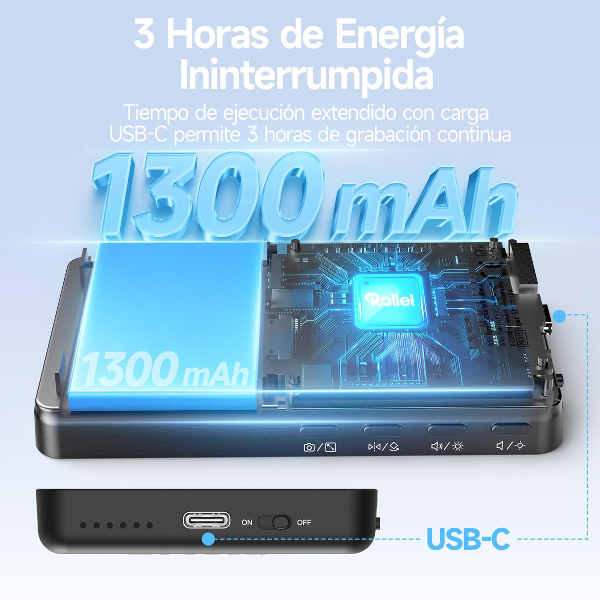 Pantalla de Monitor de Selfie para Teléfono, Rollei Easy Creator Selfie Monitor 3,97" Compatible con iPhone y Android para TikTok Live Streaming Vlog Negro Vlog-Selfie-Monitor-Pantalla-Magnética