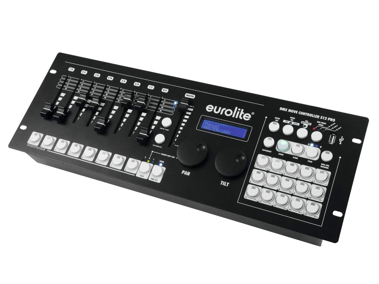Eurolite DMX Move Control 512 Pro - Controlador DMX con generador de Efectos dinámico