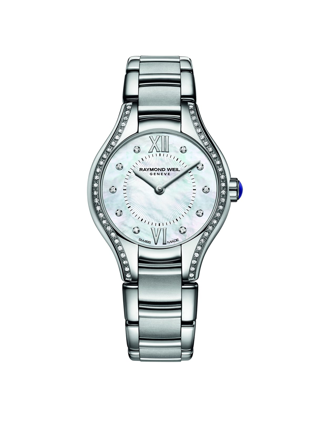 RAYMOND WEIL Reloj Analógico para Hombres de Cuarzo Suizo con Correa en Acero Inoxidable 5124-STS-00985