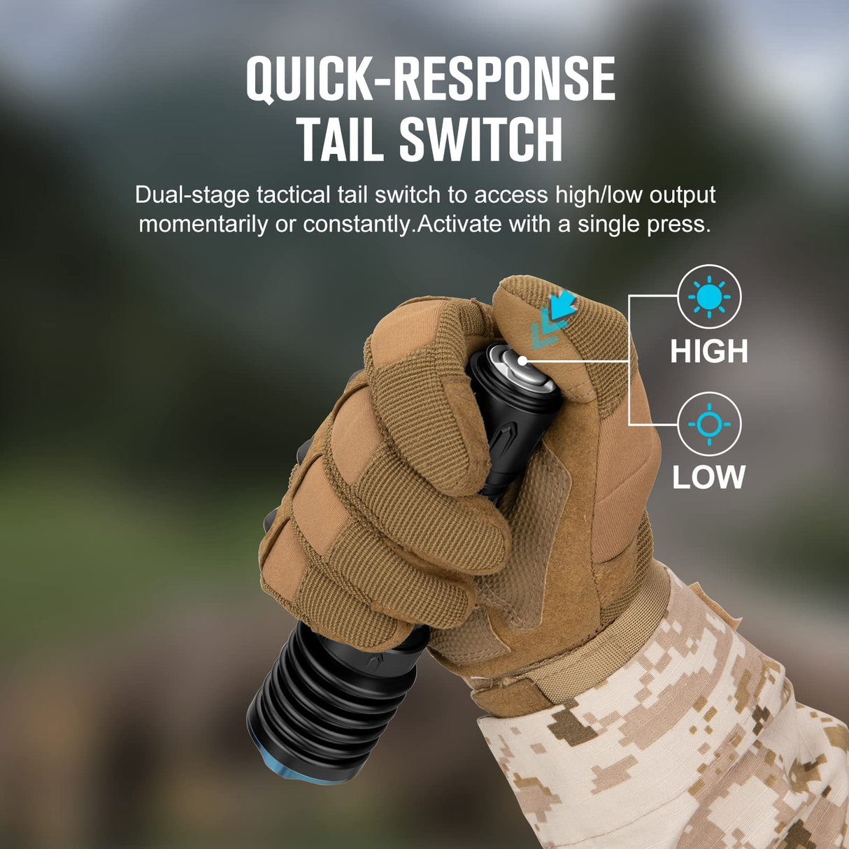 OLIGHT Warrior X 3 LED Linterna Práctica Recargable Linterna Potente Linterna Táctica Militar 2500 Lúmenes Brillante Linterna de Trabajo Flashlight Policial Linterna Impermeable Luz Caza Rescate