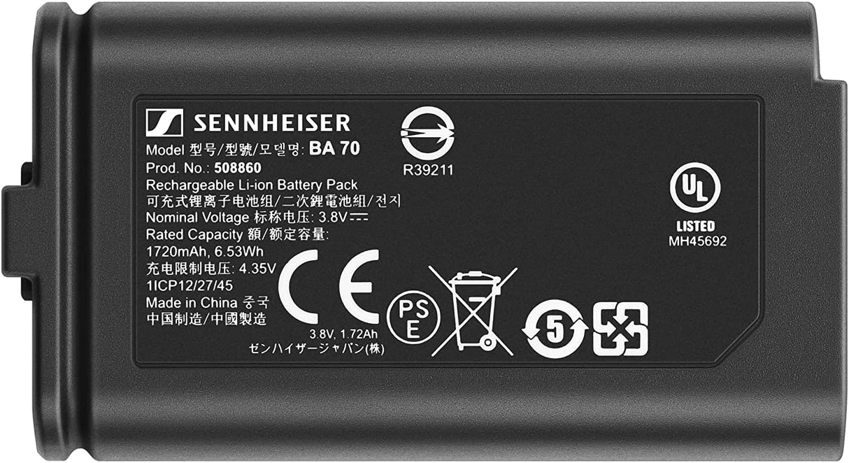 Sennheiser EW-DP 835 Set (U1/5) Sistema de micrófono inalámbrico UHF Digital portátil con transmisor portátil SKM-5 y módulo de micrófono dinámico cardioide MMD 835 - Negro (700036)