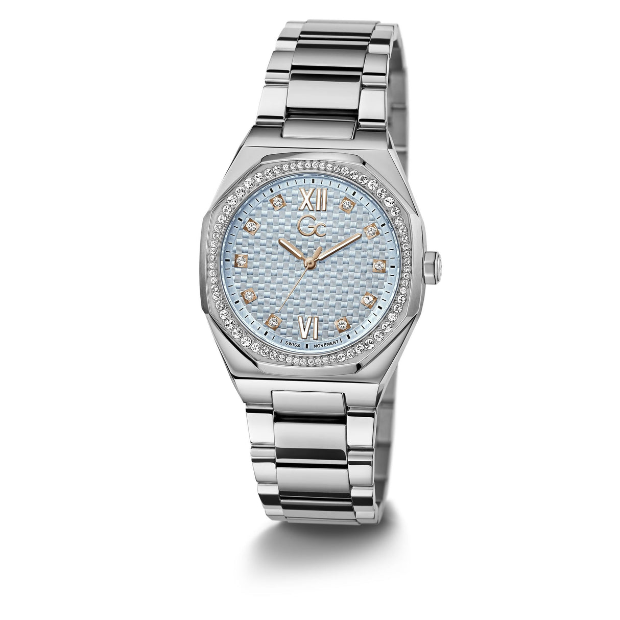 Guess Reloj Analógico para Mujer de Cuarzo con Correa en Acero Inoxidable Z25003L7MF