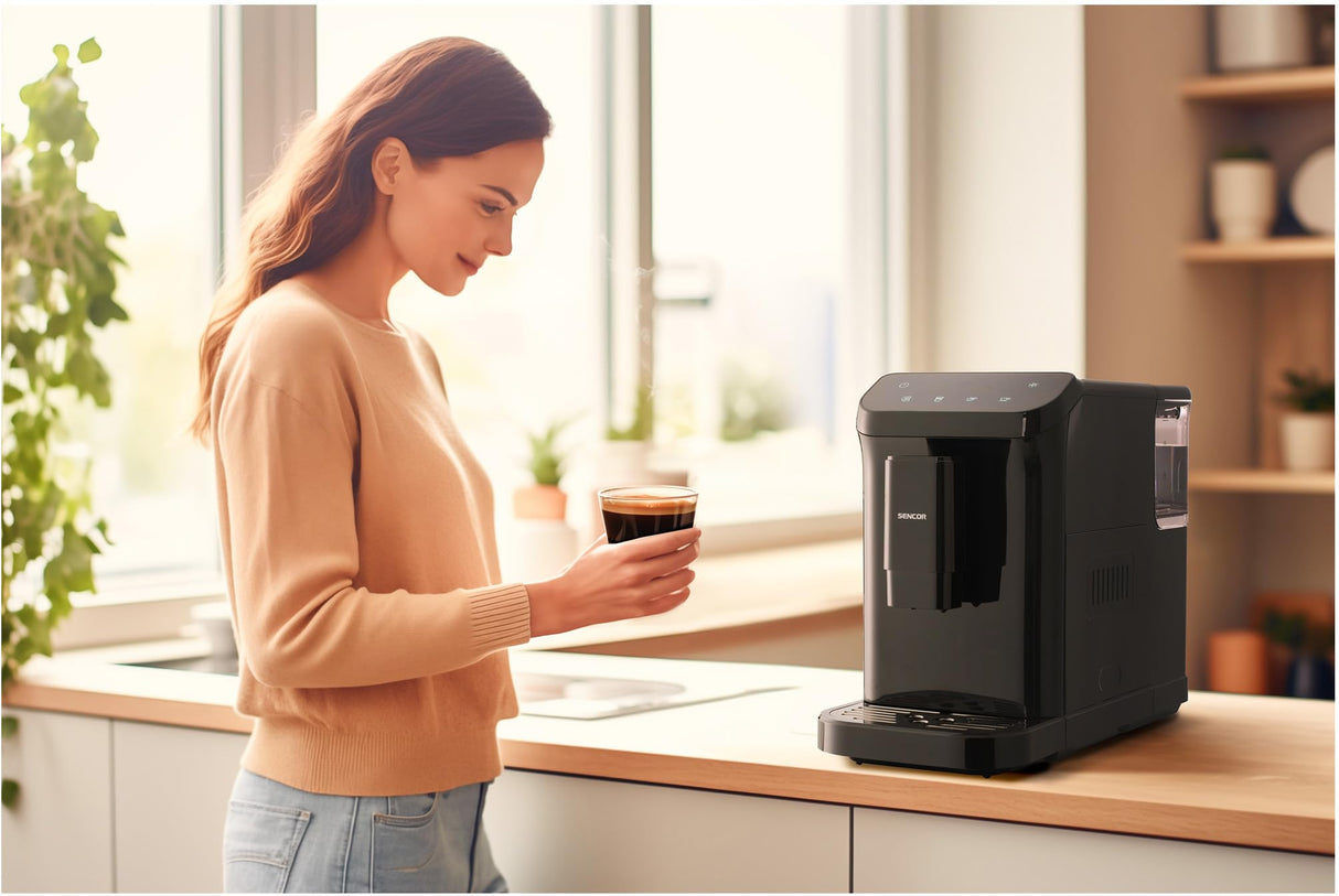 SENCOR Máquina de café expreso completamente automática SES 6000BK