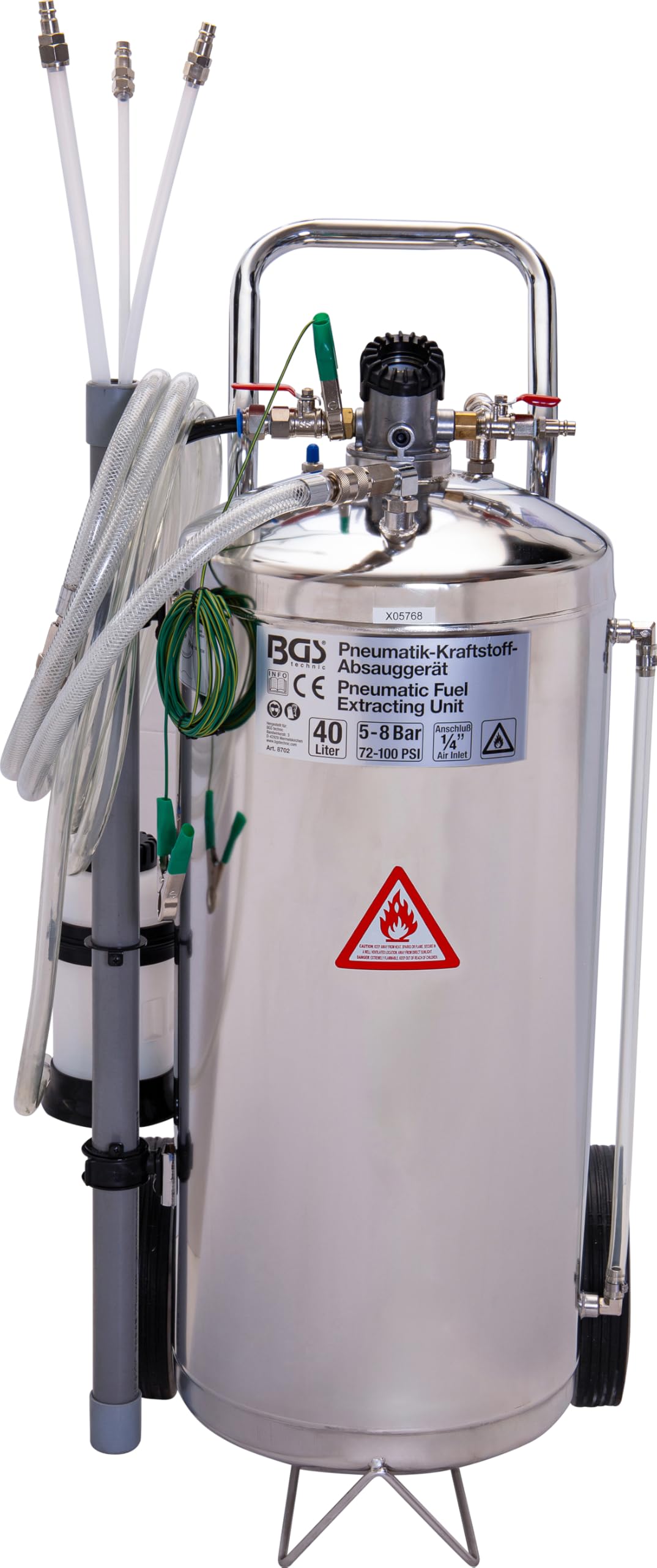 BGS 8702 | Extractor neumático de combustible | 40 l