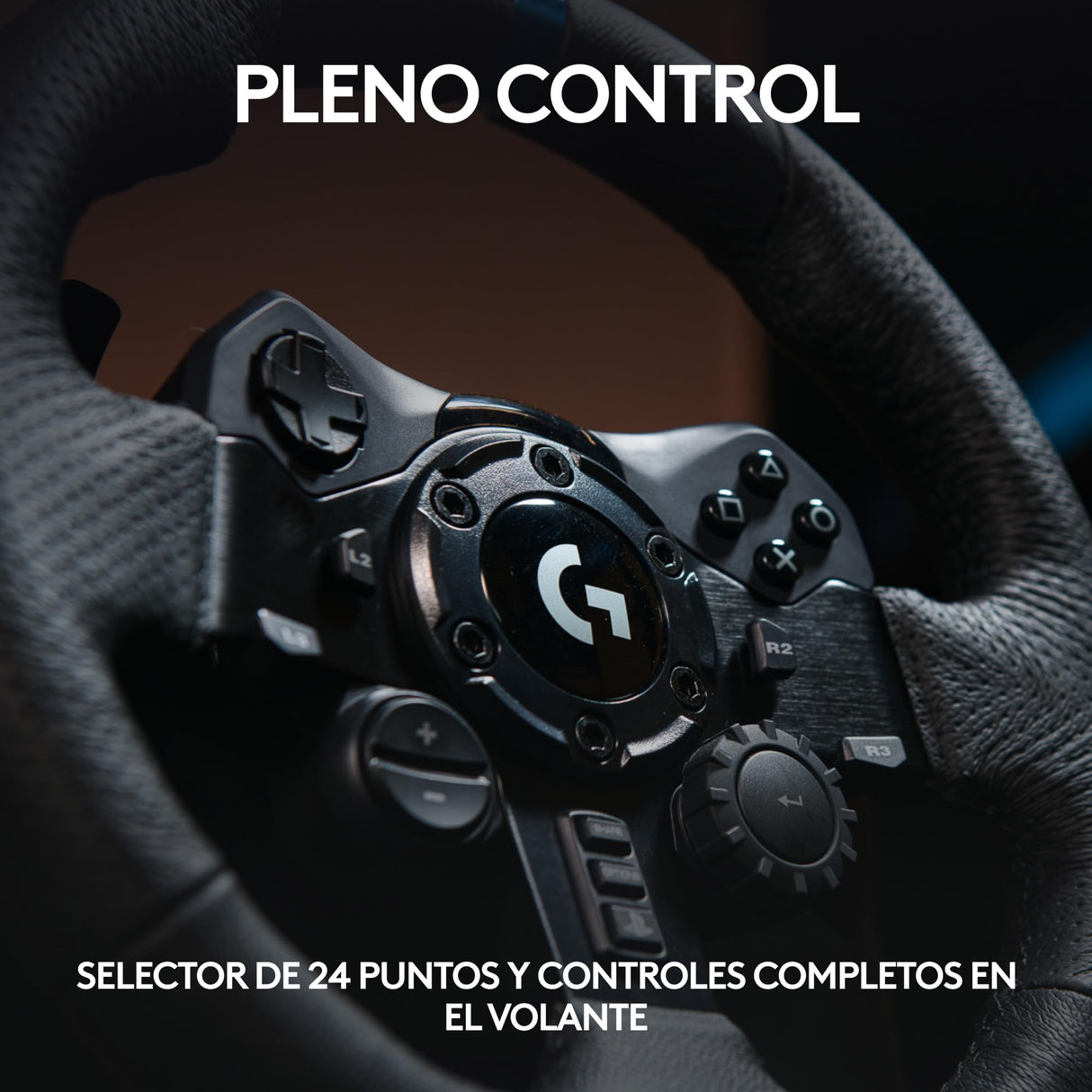 Logitech G G923 Racing Wheel and Pedals, Force Feedback TRUEFORCE,1.000 Hz, respuesta eficaz, control de salida de doble embrague, volante auténtico, para PS5, PS4, PC, Mac - Negro