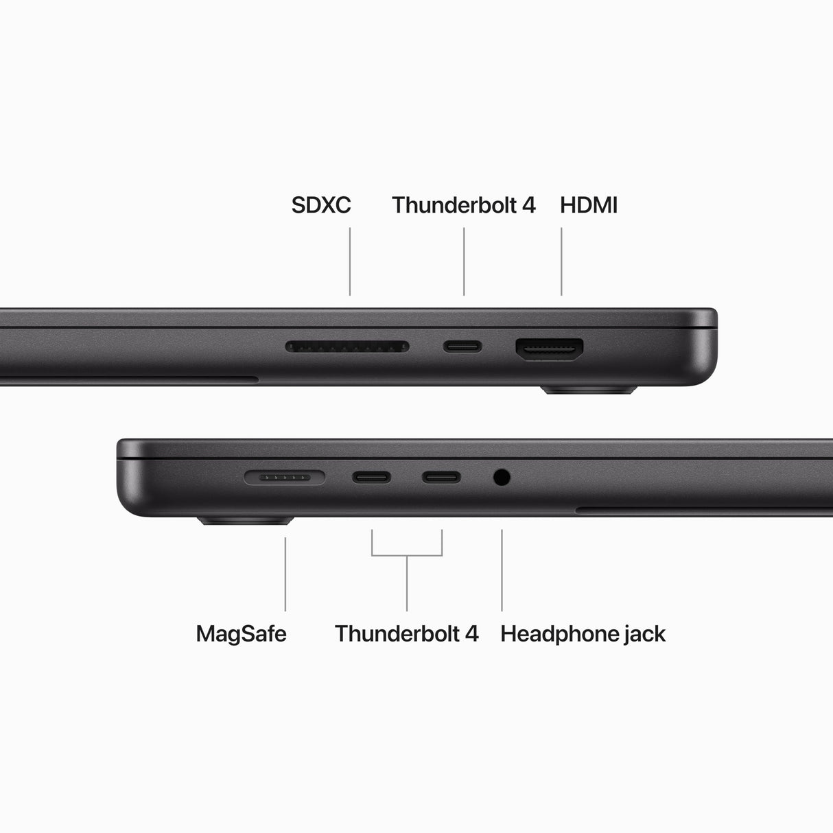 Apple 2023 MacBook Pro (de 16 Pulgadas, Chip M3 MAX de Apple con CPU de dieciséis núcleos y GPU de Cuarenta núcleos, 48GB Memoria unificada, 1 TB) Teclado portugués - Plata