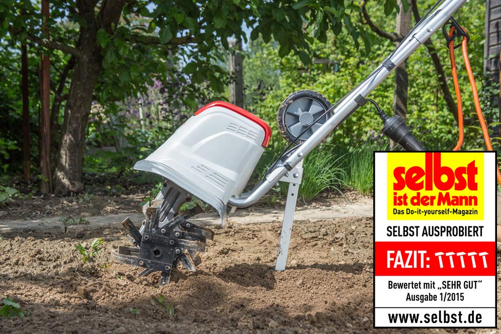 IKRA 70300910 motoazada eléctrica motocultor cultivador Fem 1500, Ancho útil 17-45cm, Profundidad 23cm, 1500 W, 230 V