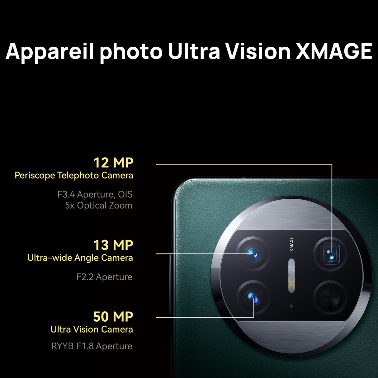 HUAWEI Mate X3 Smartphone, cámara Ultra visión True-Croma, cámara Ultra Vision Xmage 50MP, Ultra Ligera y Ultra Fina, batería de 4800 mAh Carga Cableada a 66 W y Carga inalámbrica a 50 W
