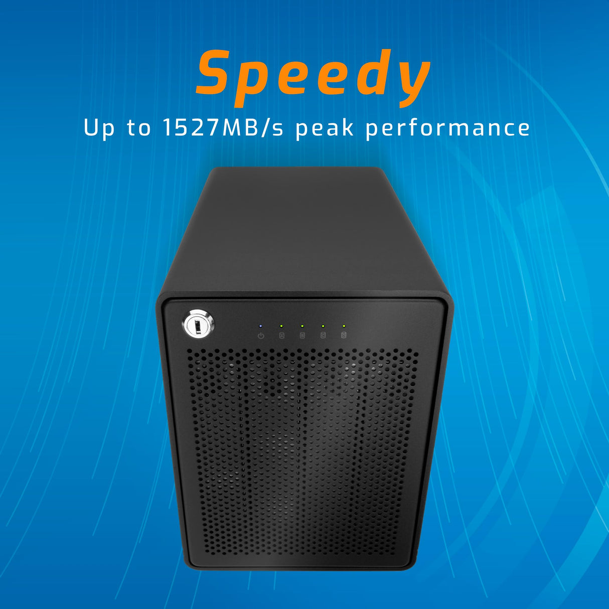 OWC Caja de Almacenamiento de 4 bahías con Puertos Dobles Thunderbolt 3