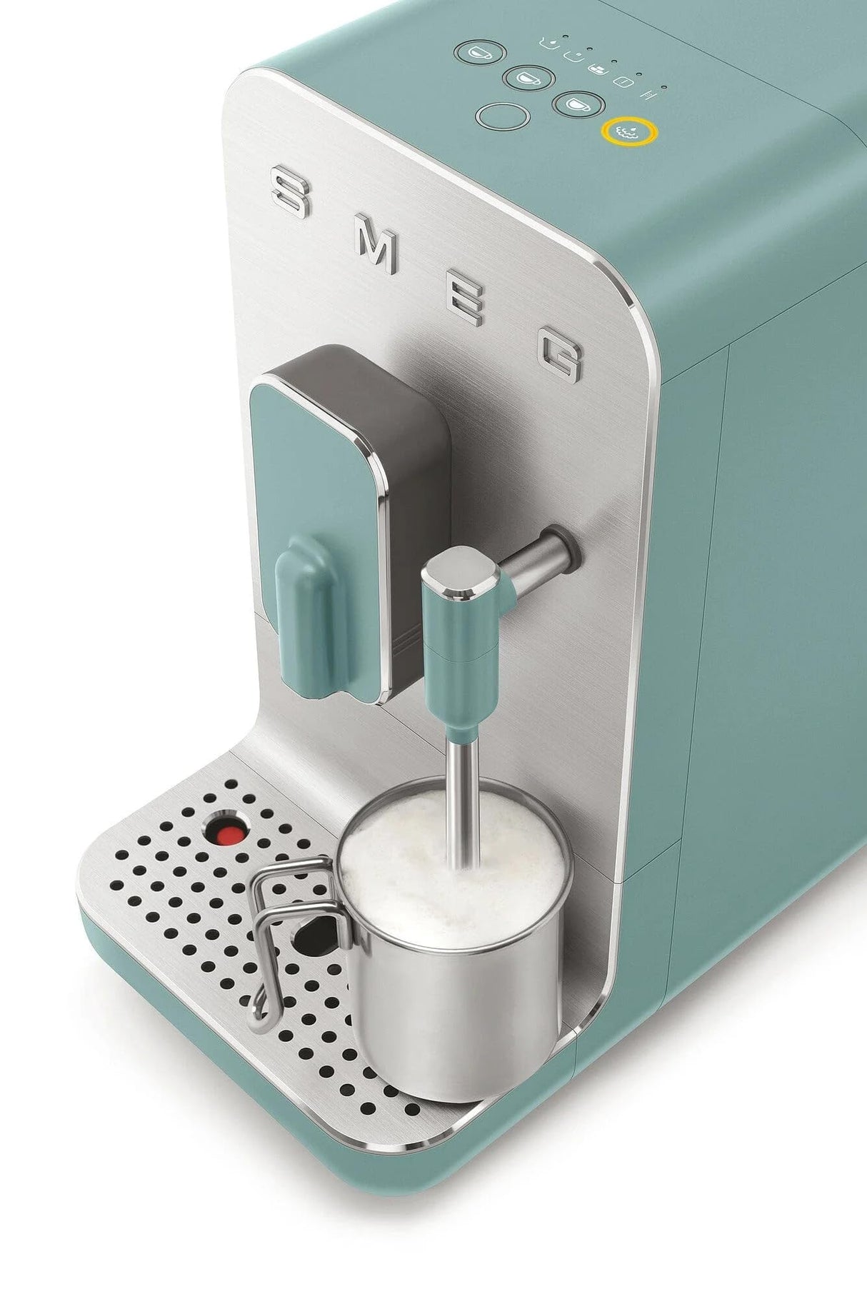SMEG BCC02EGMEU Cafetera automática con Boquilla para espumar Leche, Plastic, Emerald Green-Matt