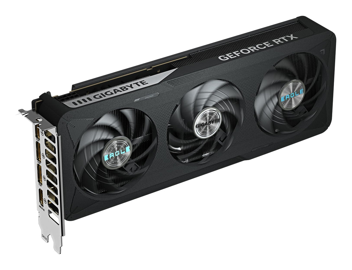 GIGABYTE GeForce RTX 5060 Eagle MAX OC 8G Tarjeta Gráfica – 8 GB GDDR7, 128 bits, PCI-E 5.0, frecuencia de núcleo 2550 MHz, 3 x DisplayPort, 1 x HDMI, NVIDIA DLSS 4, GV-N5060EAGLEMAX OC-8GD 1.0