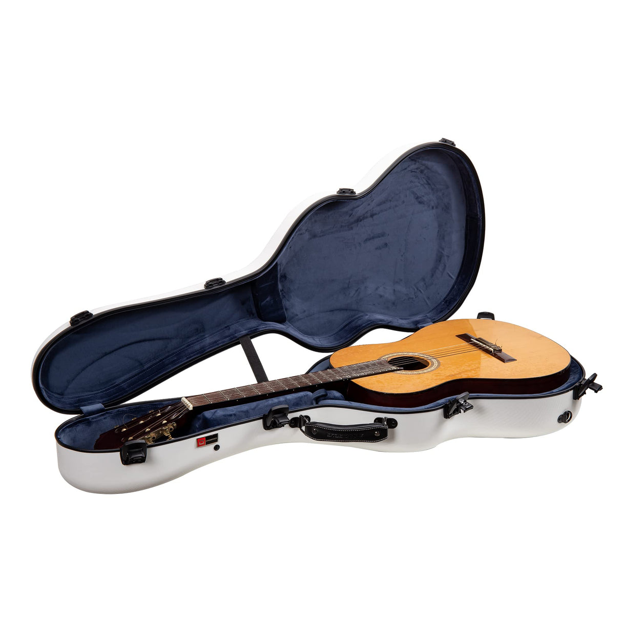 Crossrock Funda de policarbonato para Guitarras clásicas 4/4, Funda antiarañazos, Color Blanco (CRF4020CWT), White, 4/4 Classical, Guitarra clásica