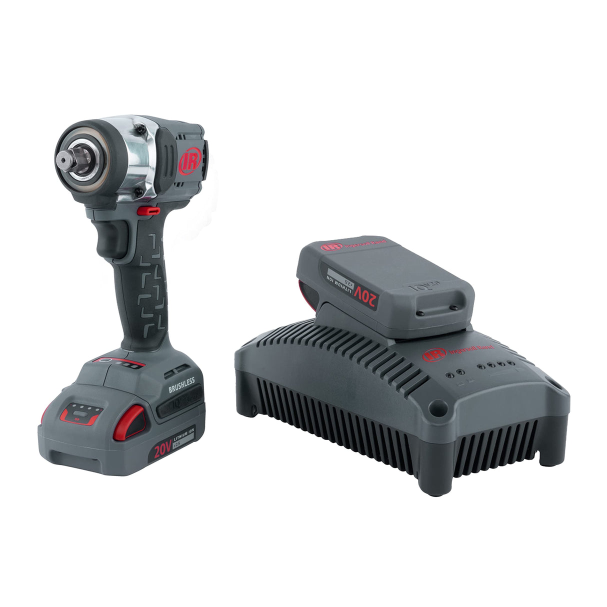Ingersoll Rand Atornillador de Impacto de Batería Kit W3151, Herramienta Inalámbrica 1/2" con 20 V, Llave de Impacto Ligera y Compacta