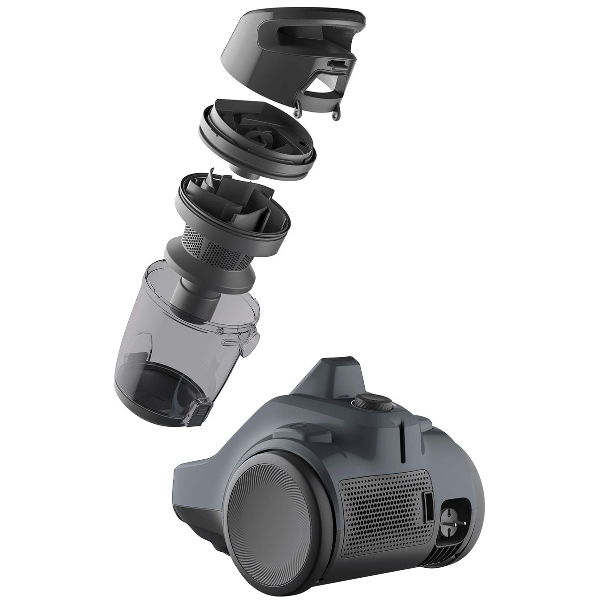 Electrolux EC41-4T Ease C4 Aspirador sin Bolsa, Metal, Negra