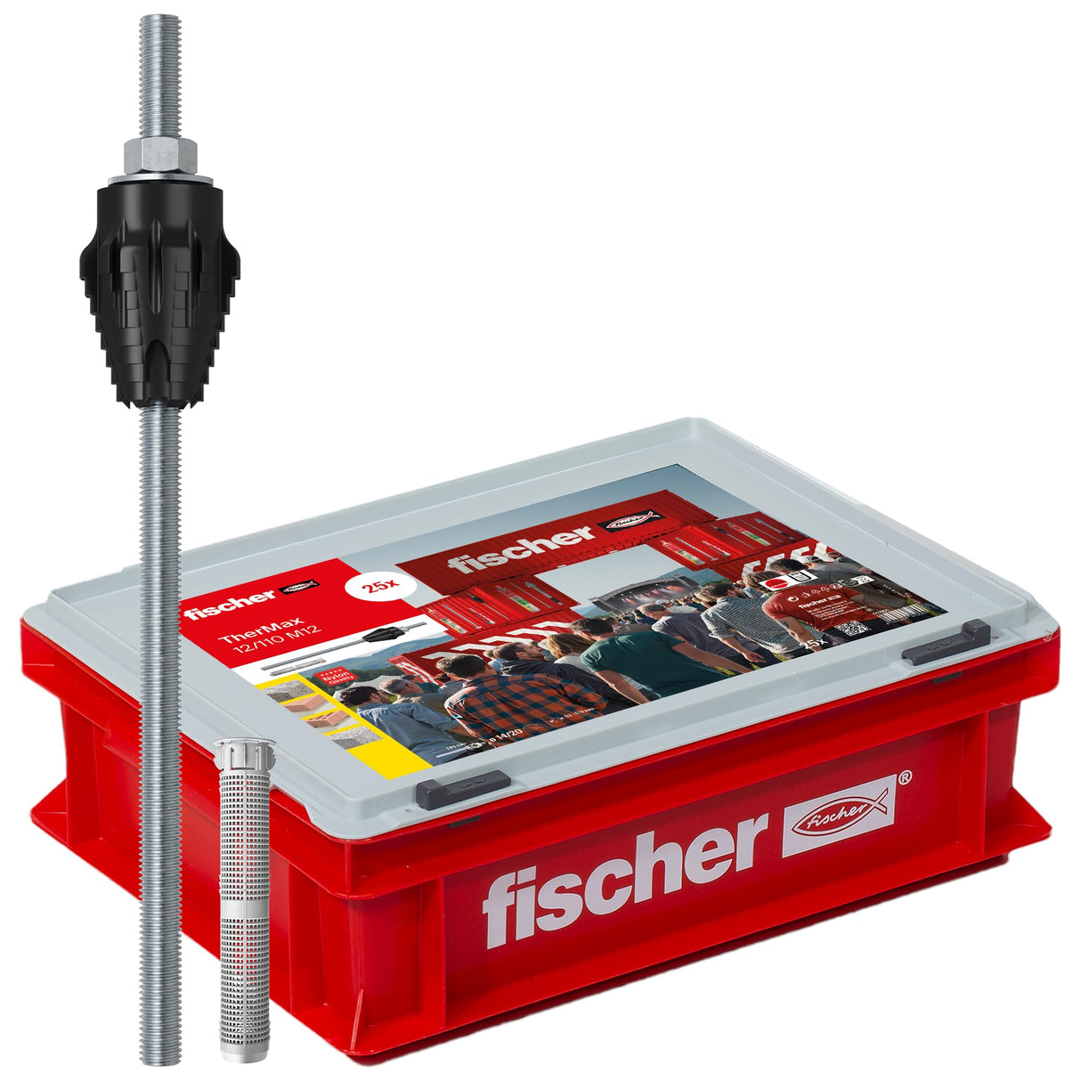 fischer 91969 Artículo de promoción HWK pequeño, Gris, Einzelartikel