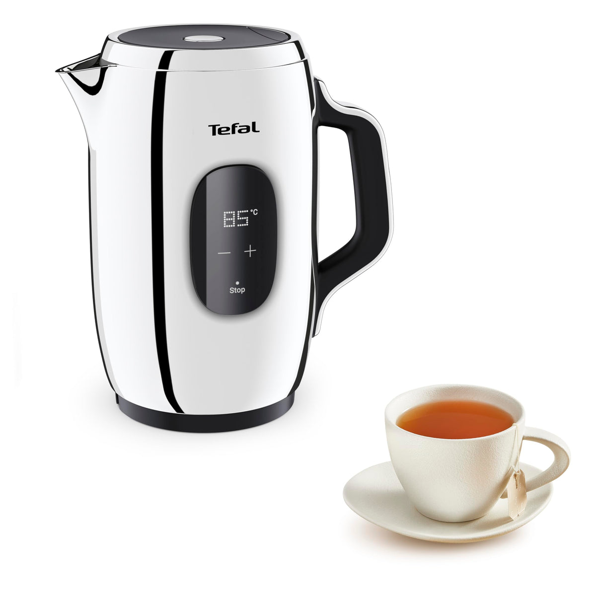 Tefal Majestuo Hervidor, Interfaz intuitiva, Hervidor Eléctrico con 9 Ajustes de Temperatura, Manejo Seguro, Mantener Caliente, Filtro Antical Extraíble, Indicación del Nivel de Agua, KI883D10