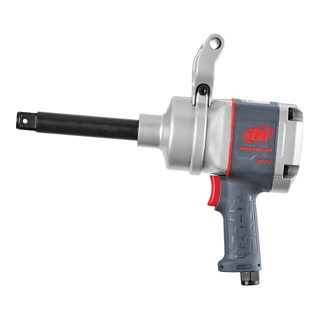 Ingersoll Rand 2175MAX-6, Llave de Impacto, 1", Empuñadura de Pistola, con Yunque Largo, 2715 Nm de Par, Diseño de Núcleo de Acero y Carcasa Resistente a Productos Químicos, Ligera
