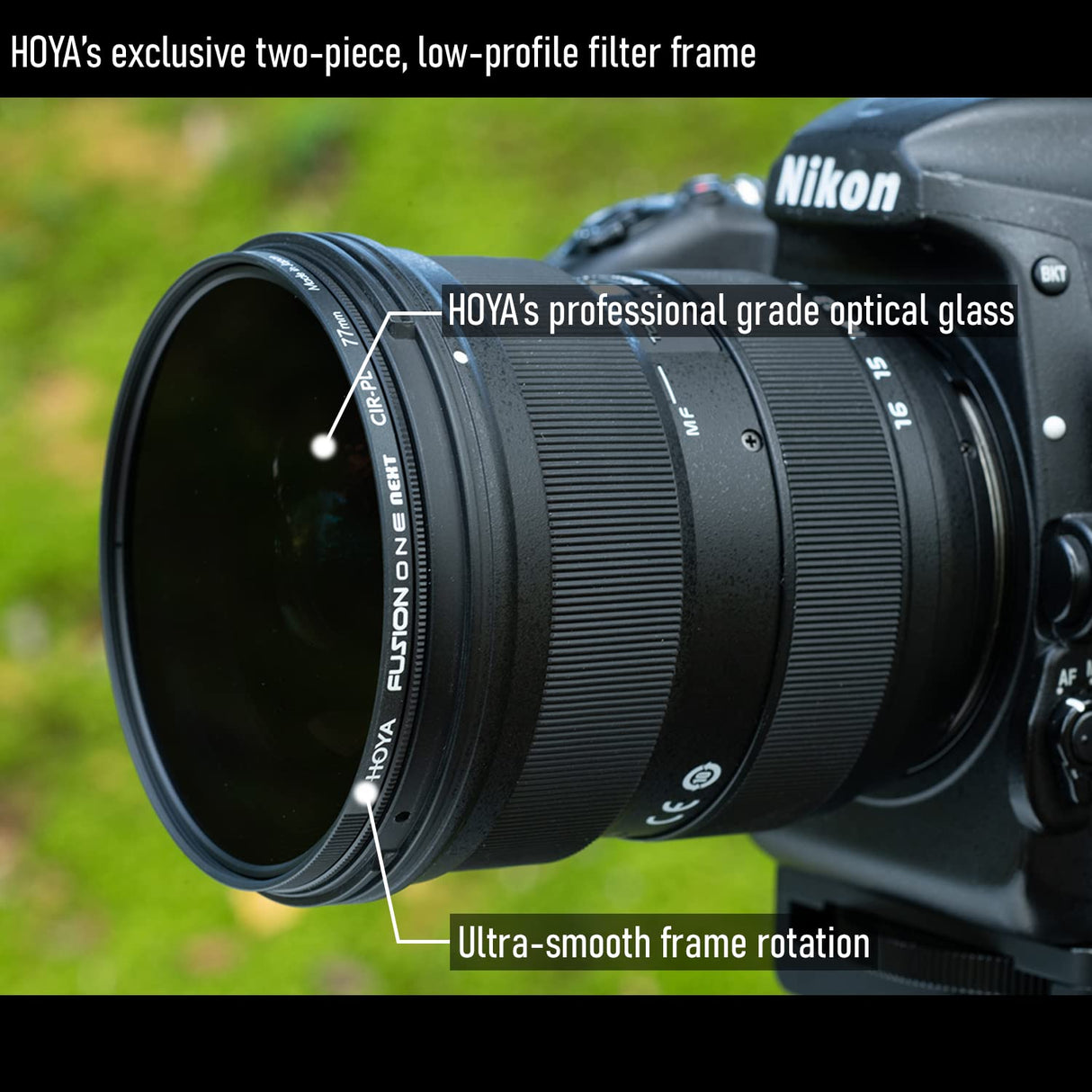 Hoya Circular Polarizing Filter Fusion One Next ø82mm, Black