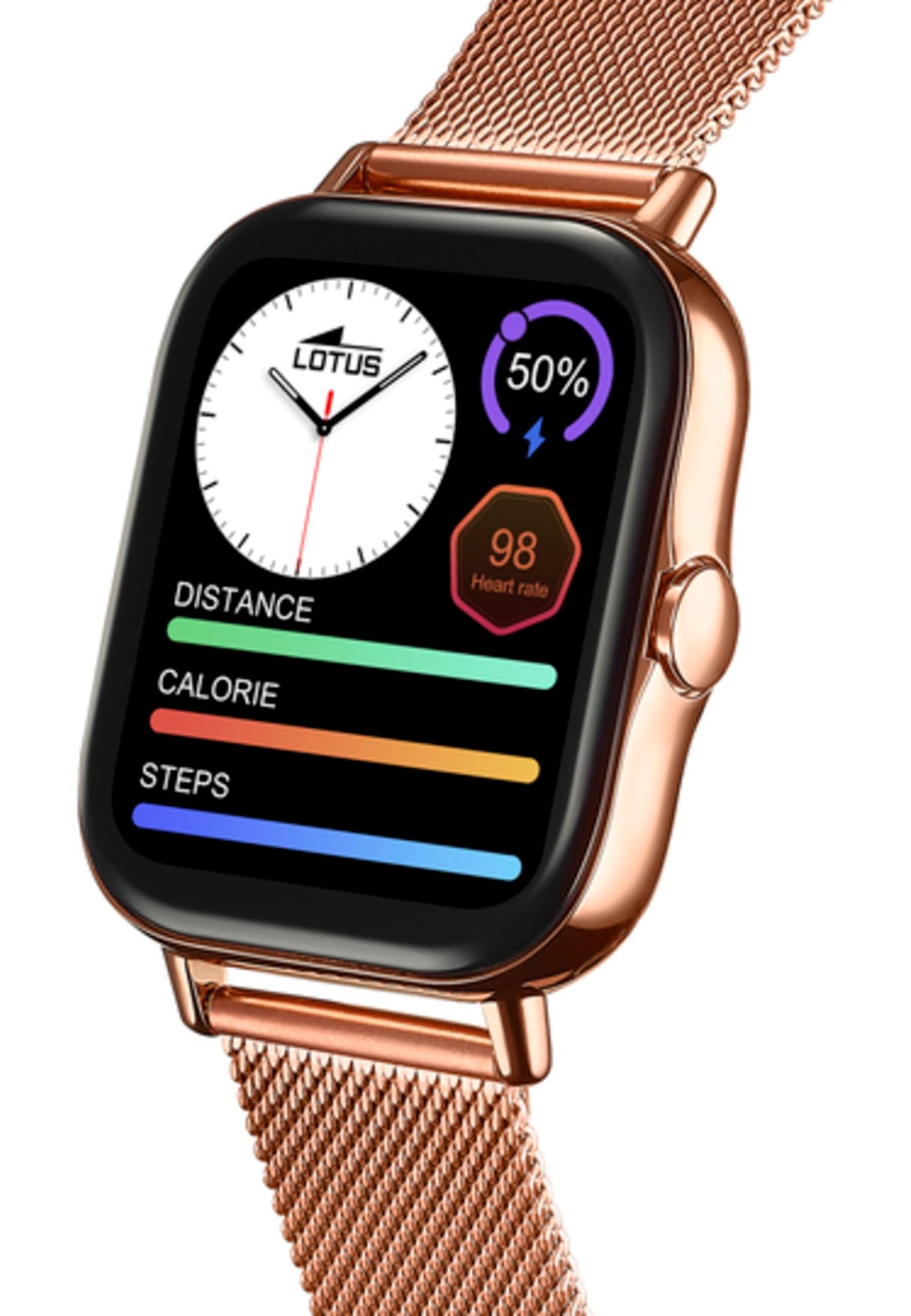 LOTUS Reloj Mujer 50045/1 Smartwatch Caja de Aleacion de Zinc Rosa Correa de Acero Inoxidable 316l Rosa