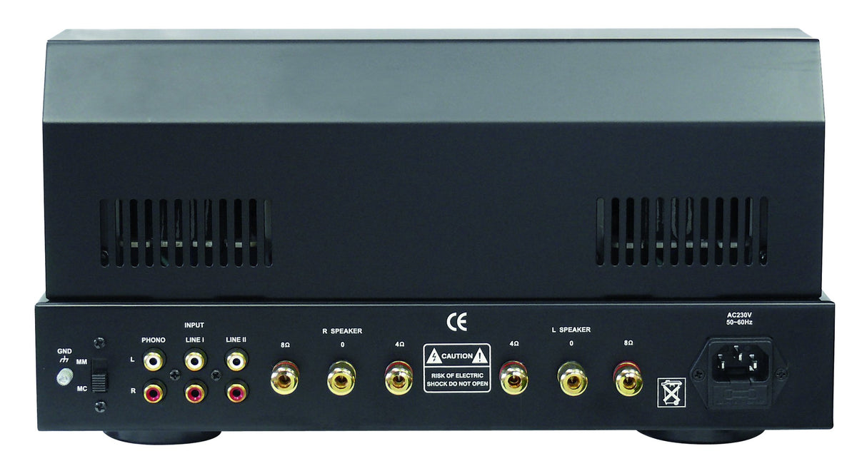 Dynavox VR-70 E II - Amplificador a válvulas para tocadiscos, color negro (importado)