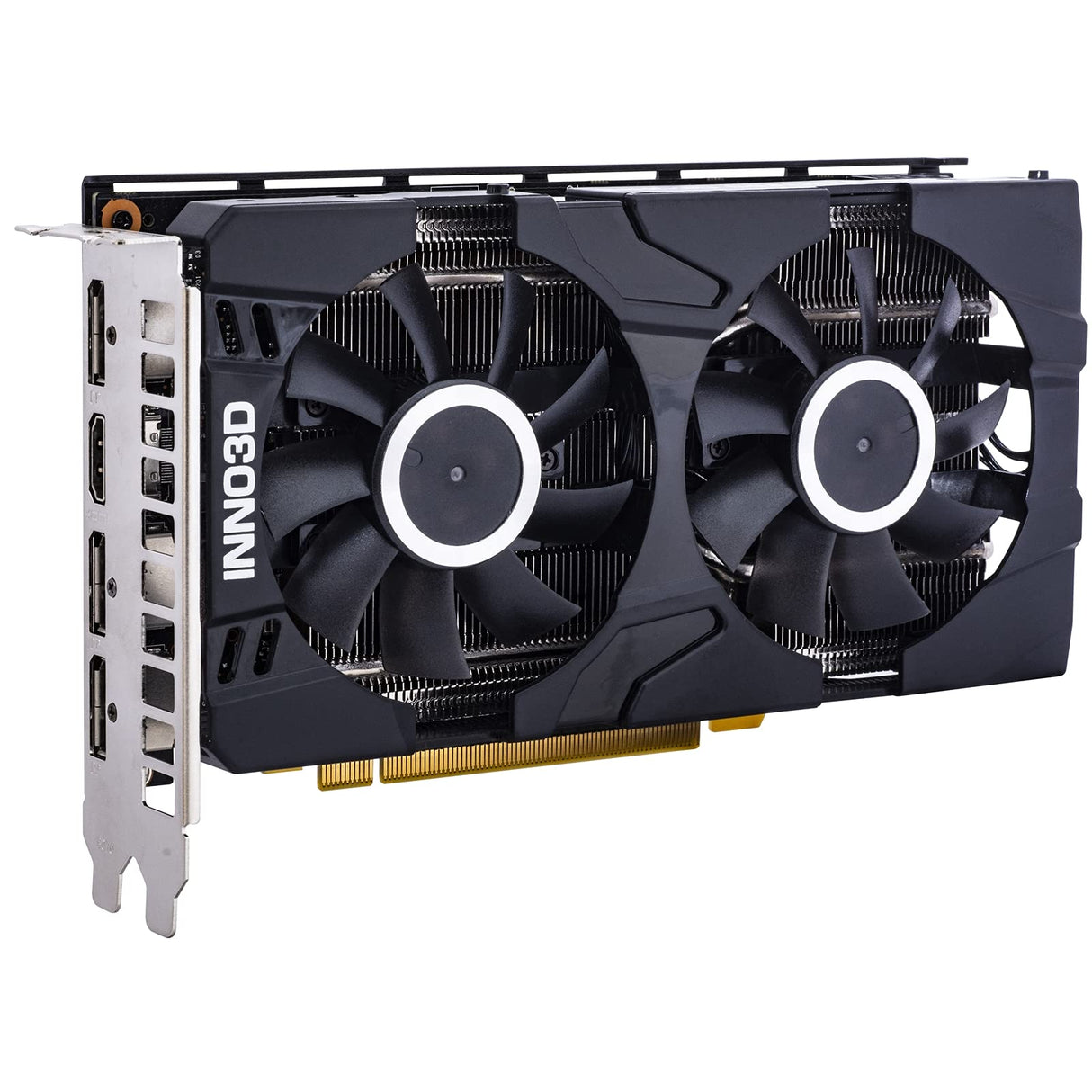 Inno3D NVIDIA N20602-06D6-1710VA15L Tarjeta de vídeo GeForce RTX 2060 Twin X2 6 GB GDDR6 192bit, 1680 MHz, HDMI, 3 x DP, 1 x 8 Pines, 2 Ranuras, 2 Ventiladores, 160 W