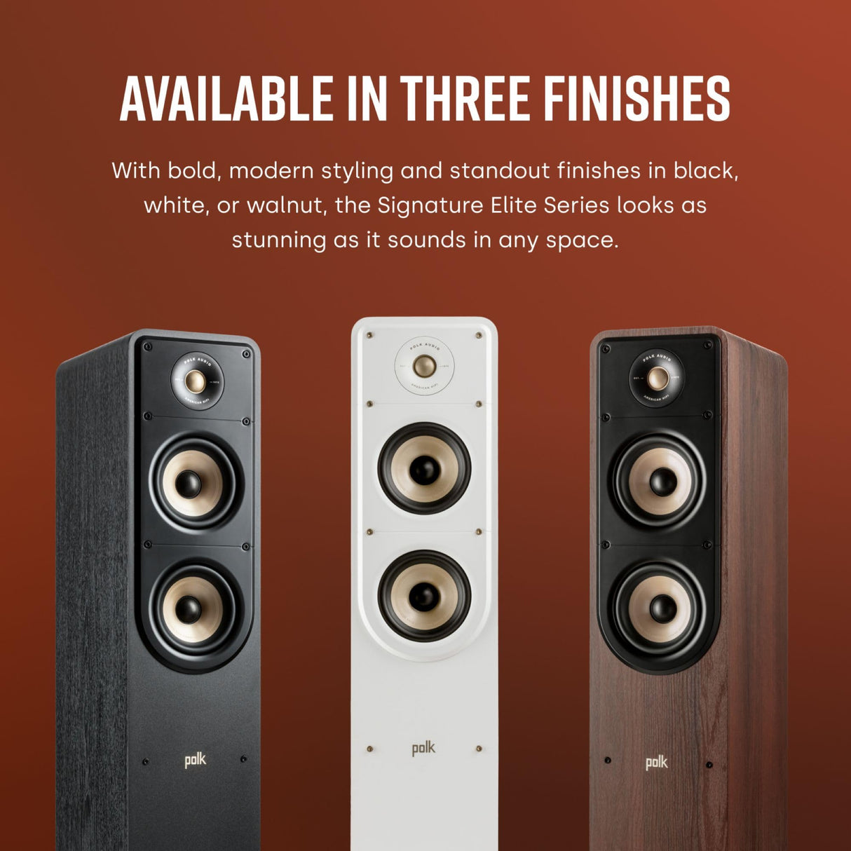 POLK AUDIO Signature Elite ES50 Altavoz de Suelo Hi-Fi, Blanco
