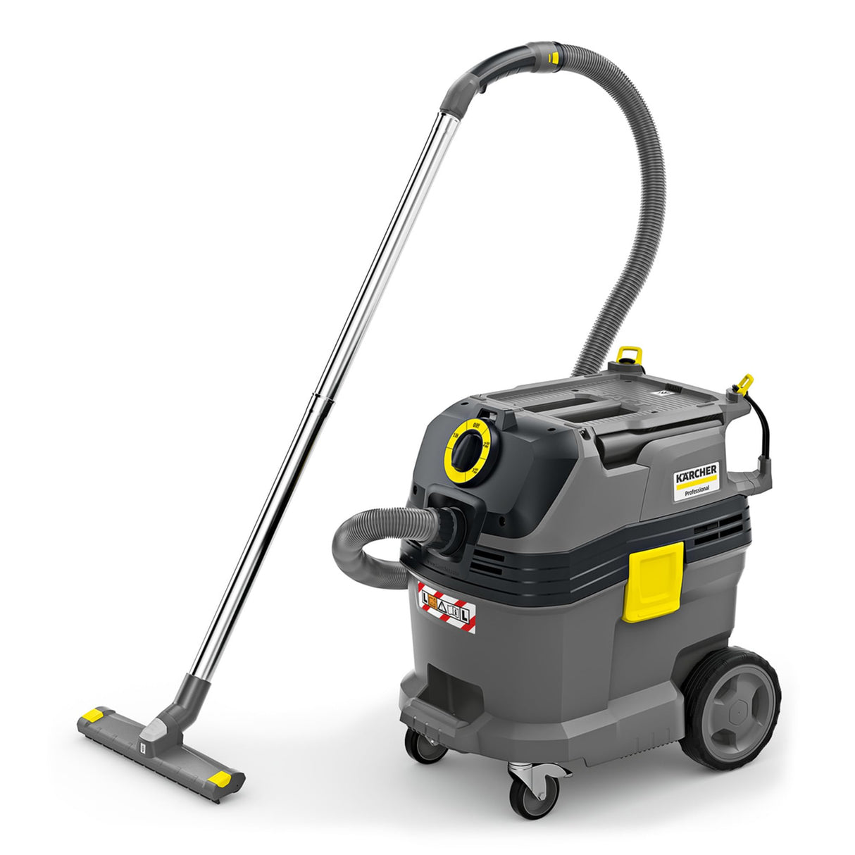 Kärcher Aspirador en seco y húmedo NT 30/1 Tact L, Potencia: 1380 W, depósito: 30 l, Manguera de succión: 2,5 m, Boquilla barredora de Suelos (360 mm), Boquilla para Ranuras