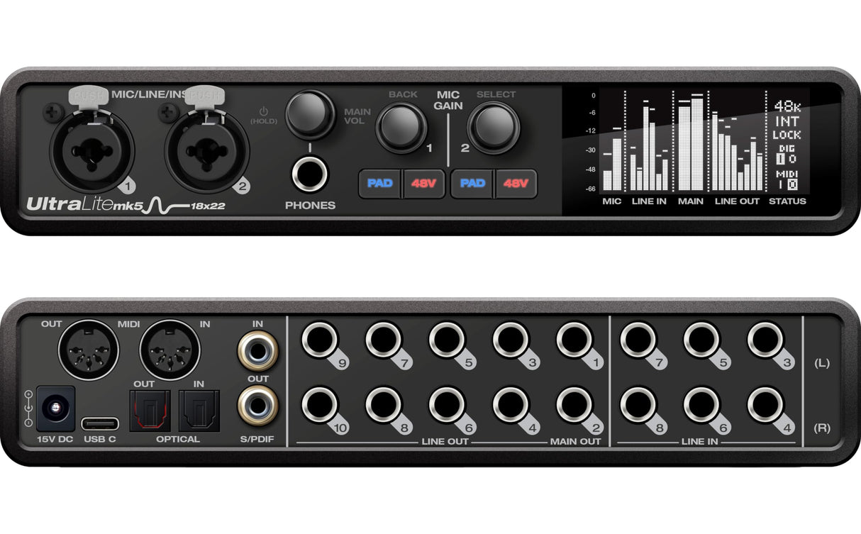 MOTU - UltraLite-mk5 18x22 interfaz de audio USB
