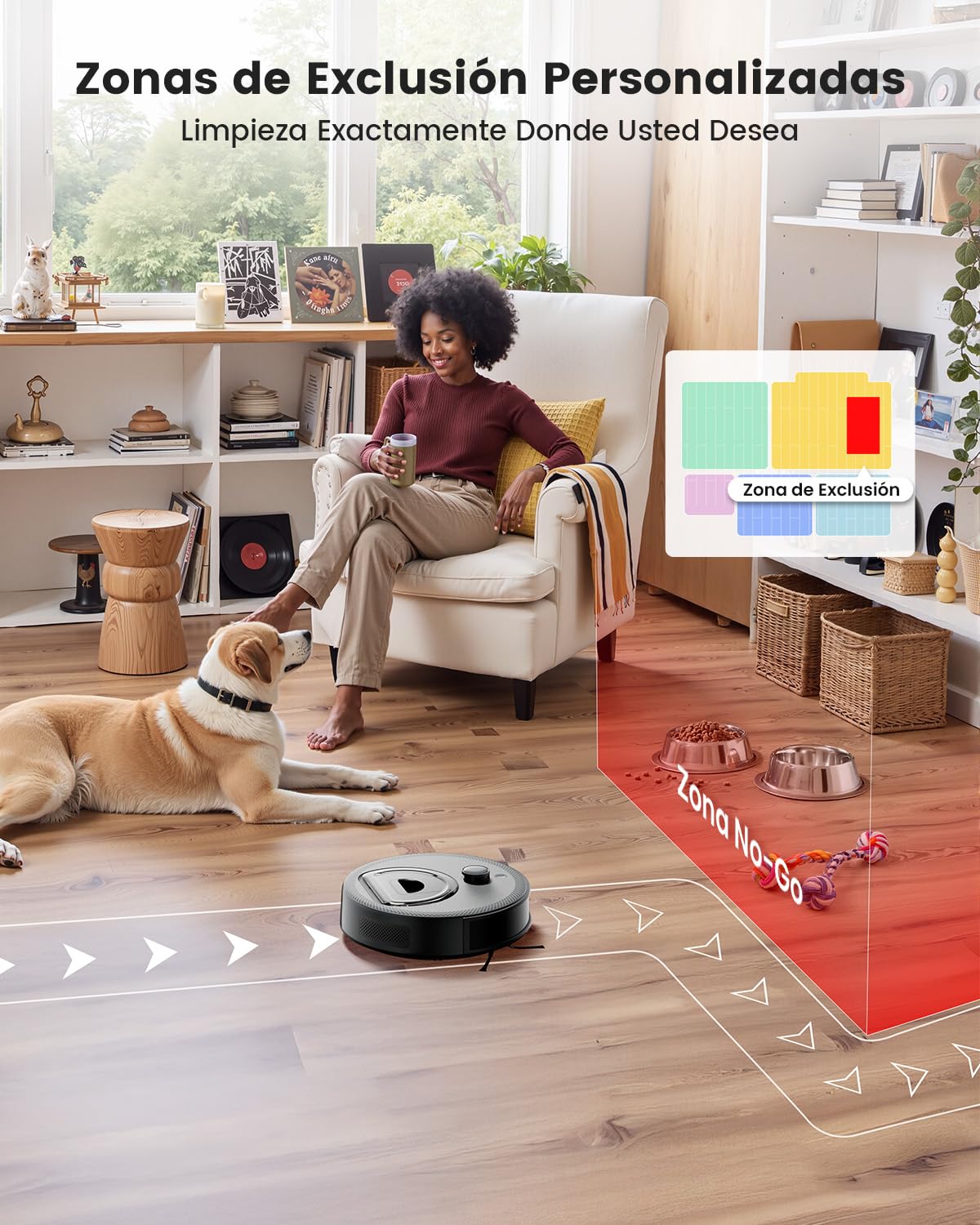 LEFANT M330 Pro Robot Aspirador y Fregasuelos con Mapeo 3 en 1, Navegación dToF, 5000Pa, Diámetro 28cm, Evitación de Obstáculos PSD 190°, App/Alexa/i Watch, Ideal para Pelo Mascotas y Alfombras, Gris