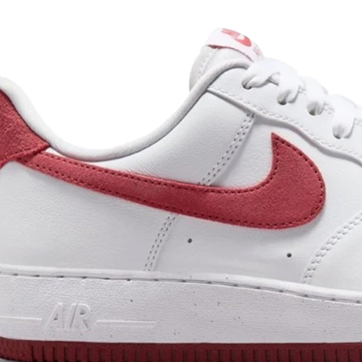 NIKE Air Force 1 '07, Sneaker Hombre, Blanco Adobe Team Red Dragon Rojo, 39 EU