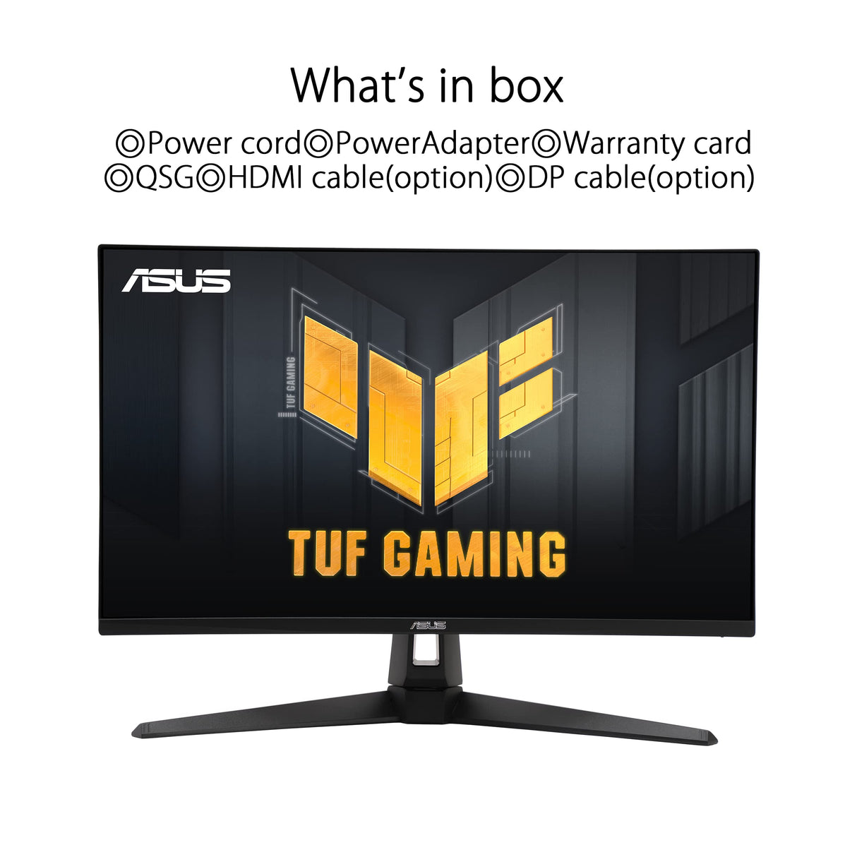 ASUS TUF Gaming VG27AQA1A - Monitor de 27" WQHD (2560x1440), Overclock 170Hz (por encima de 144Hz), Extreme Low Motion Blur, Freesync Premium, 1ms (MPRT), Shadow Boost, HDR, DisplayWidget Lite