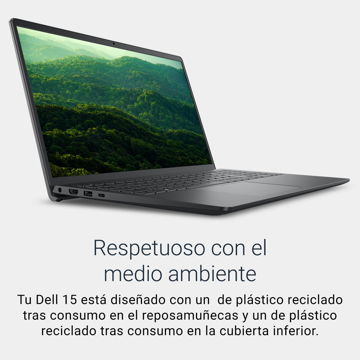 Dell 15 Portátil DC15255 – 15,6" FHD 120Hz, AMD Ryzen 7 7730U, 16GB RAM, 1TB SSD, AMD Gráficos Radeon™, Webcam HD, Windows 11 Home, Teclado QWERTY Español, Color Negro