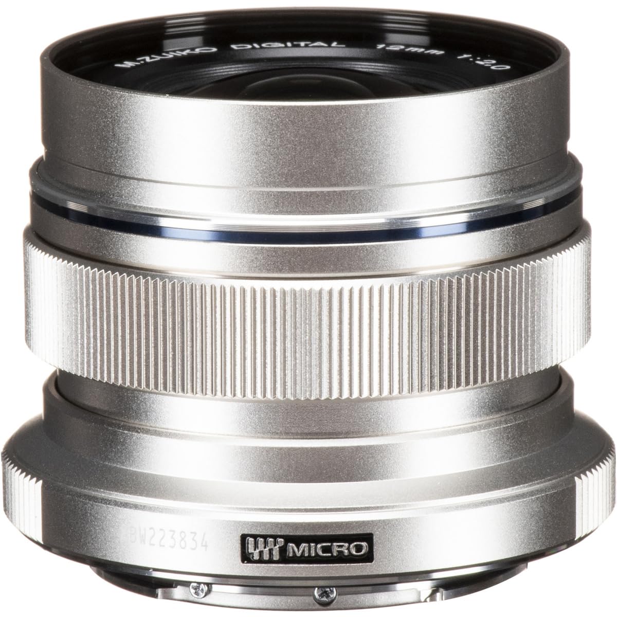 Olympus M. Zuiko Digital ED 12mm f/2.0 Lente para Micro 4/3 Cámaras (Plata)