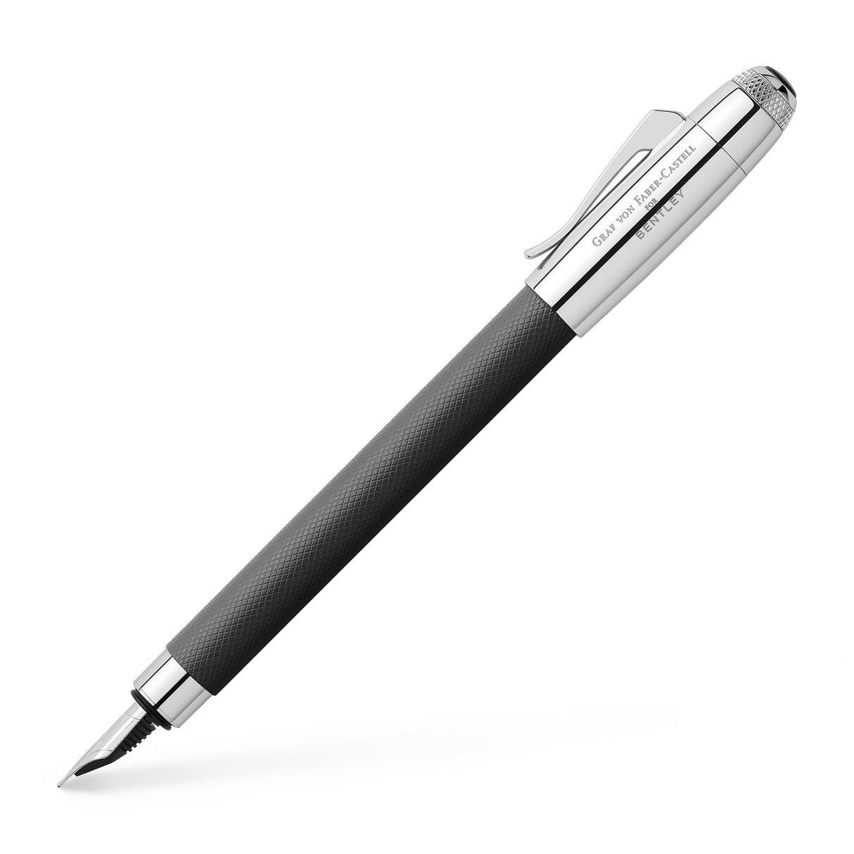 Graf von Faber-Castell Bentley Onyx 141870 - Pluma estilográfica (plumín M, 1 unidad)