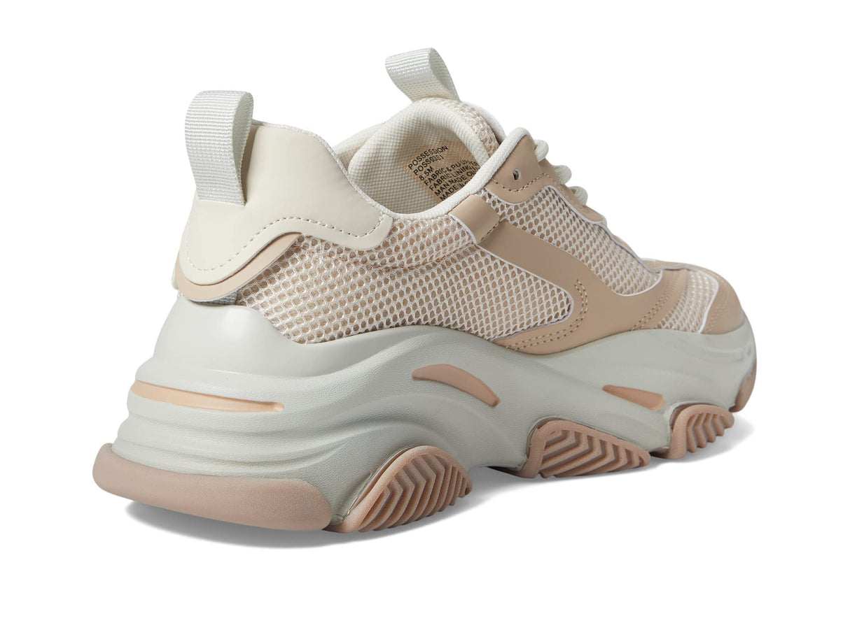 Steve Madden Tenis Possession para Mujer, Beige (Tan/Multi), 39 EU
