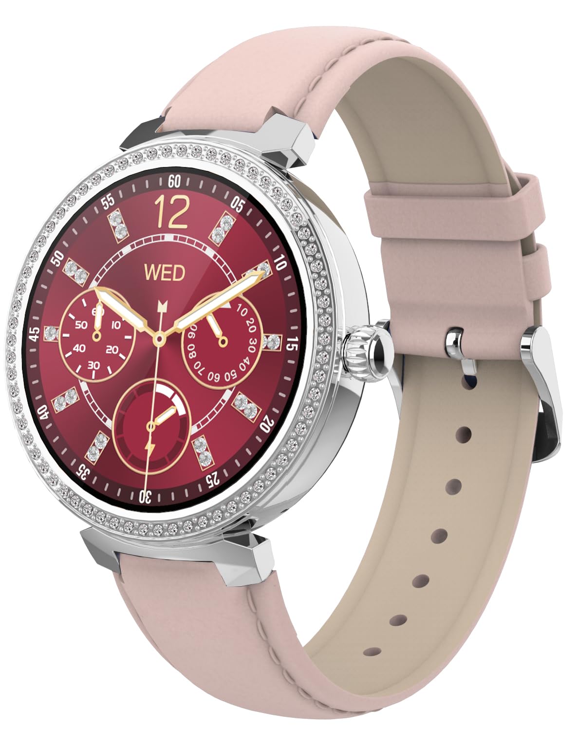 SMARTY2.0 - Smartwatch SW062 - Color Azul/Lila - Llamada Bluetooth, Control del sueño, frecuencia Cardiovascular en Tiempo Real, Resistencia al Agua IP67 - Correa de PU - Dimensiones 39,8 x 10,5 mm,