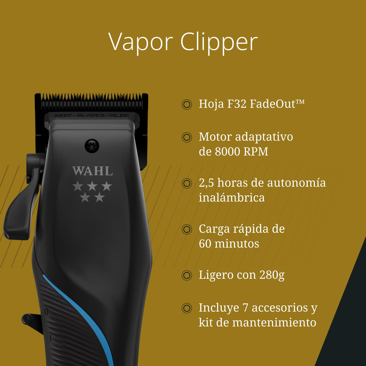 Wahl Vapor - cortapelos sin cable