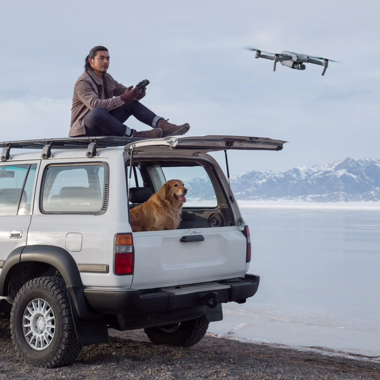 DJI Air 2S- Drone, Quadcopter, 3 Ejes Gimbal con Cámara, Vídeo en 5.4K, Sensor CMOS de 1 pulgada, Detección de obstáculos en 4 direcciones, Transmisión en FHD desde 12 km FCC, MasterShots, Gris