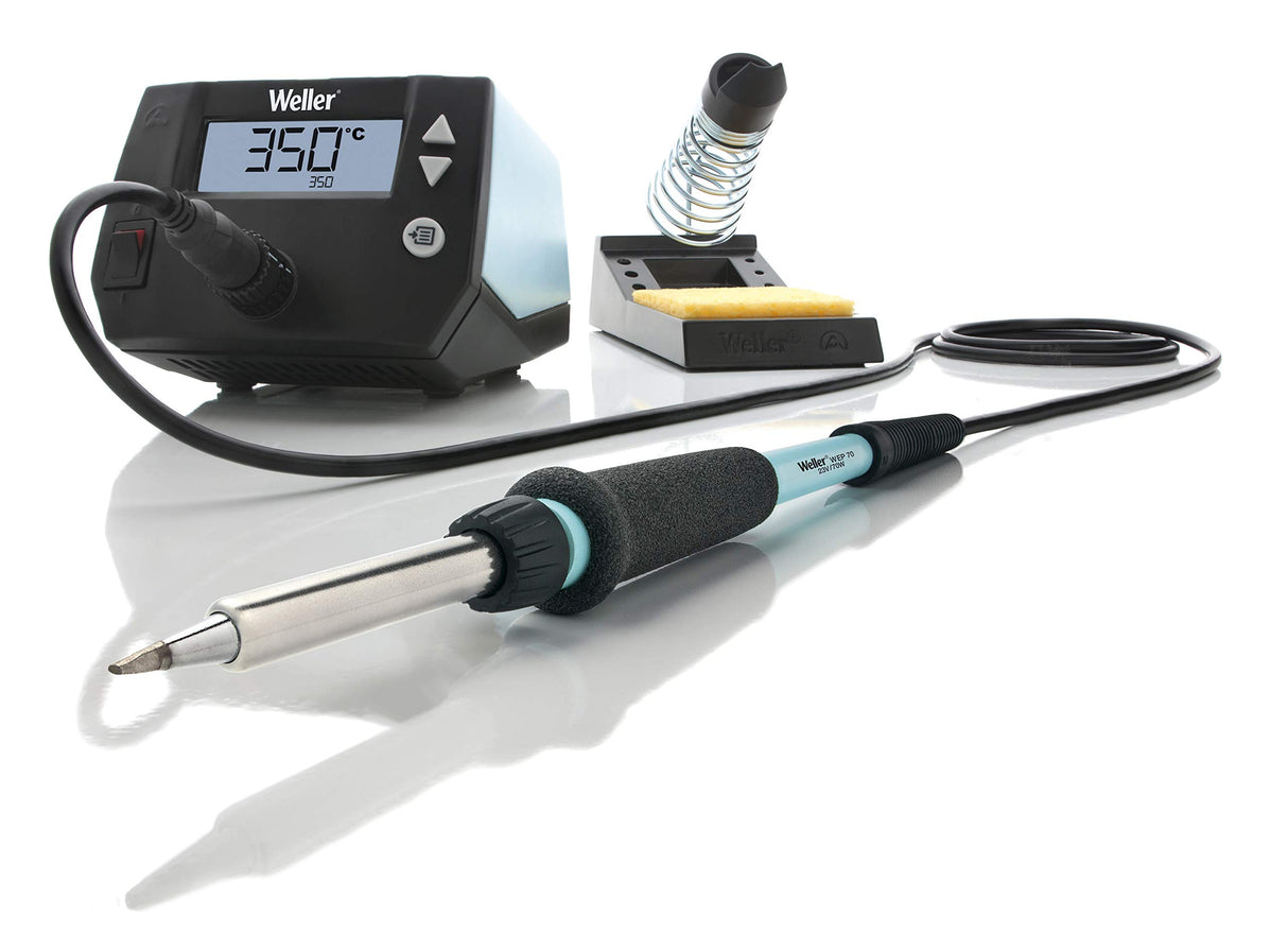 Weller WE 1010 (T0053298399) Estación de Soldadura Digital de 1 Canal 70 W/230 V, Rango de Temperatura 100°C - 450°C (con enchufe EU y UK)