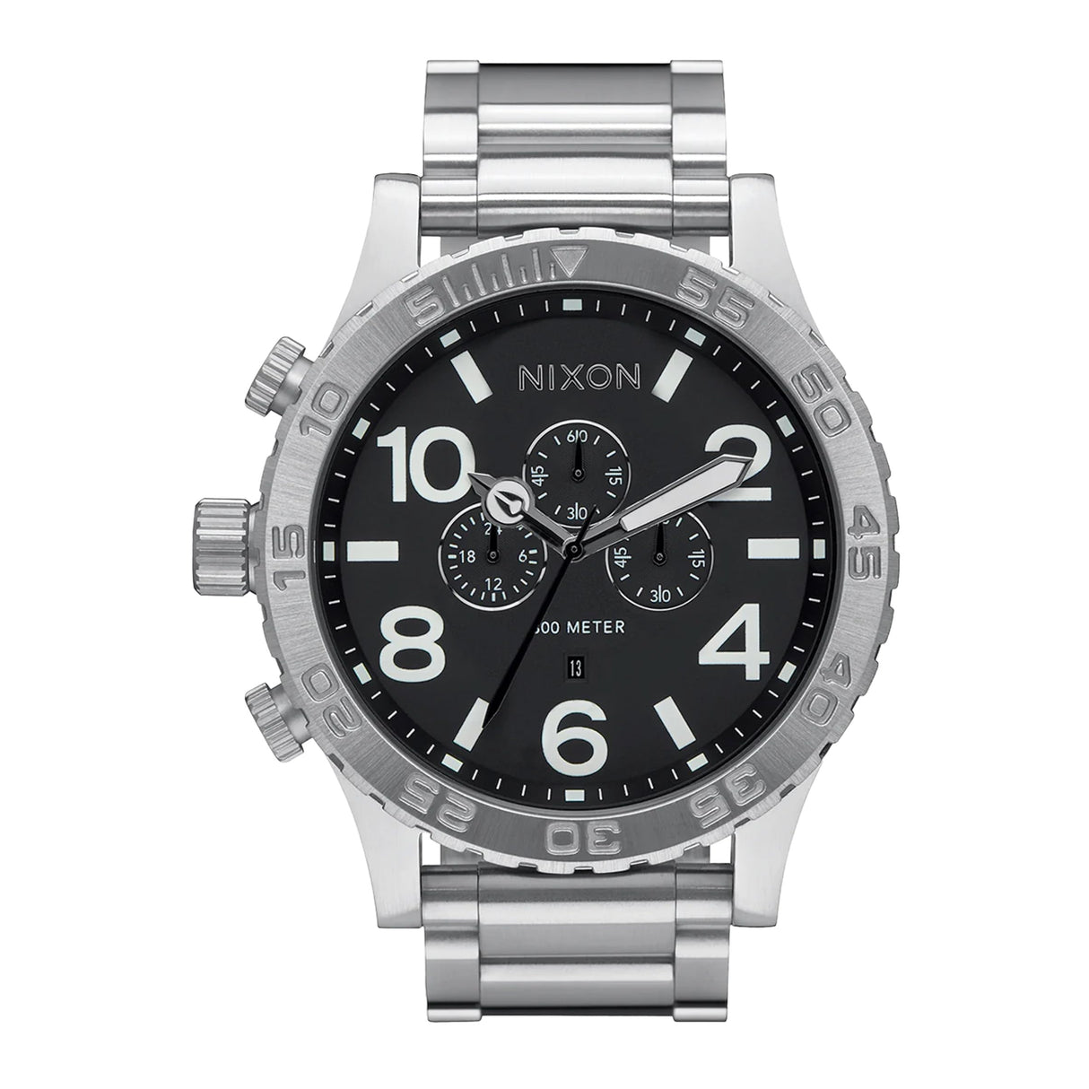 Nixon Reloj Analógico para Hombres de Cuarzo japonés con Correa en Acero Inoxidable A1389-000-00