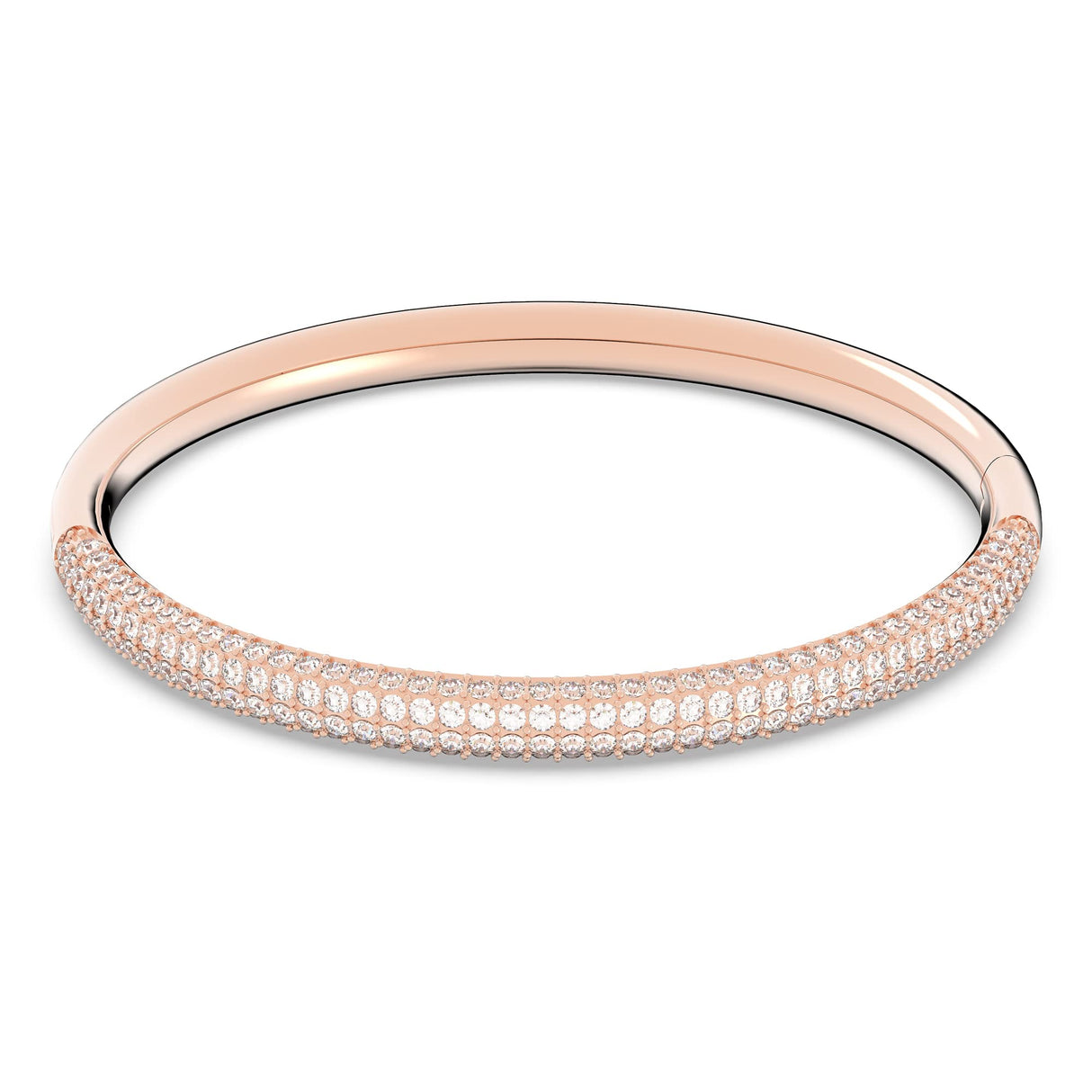 Swarovski Brazalete Stone, Blanco, Baño tono oro Rosa