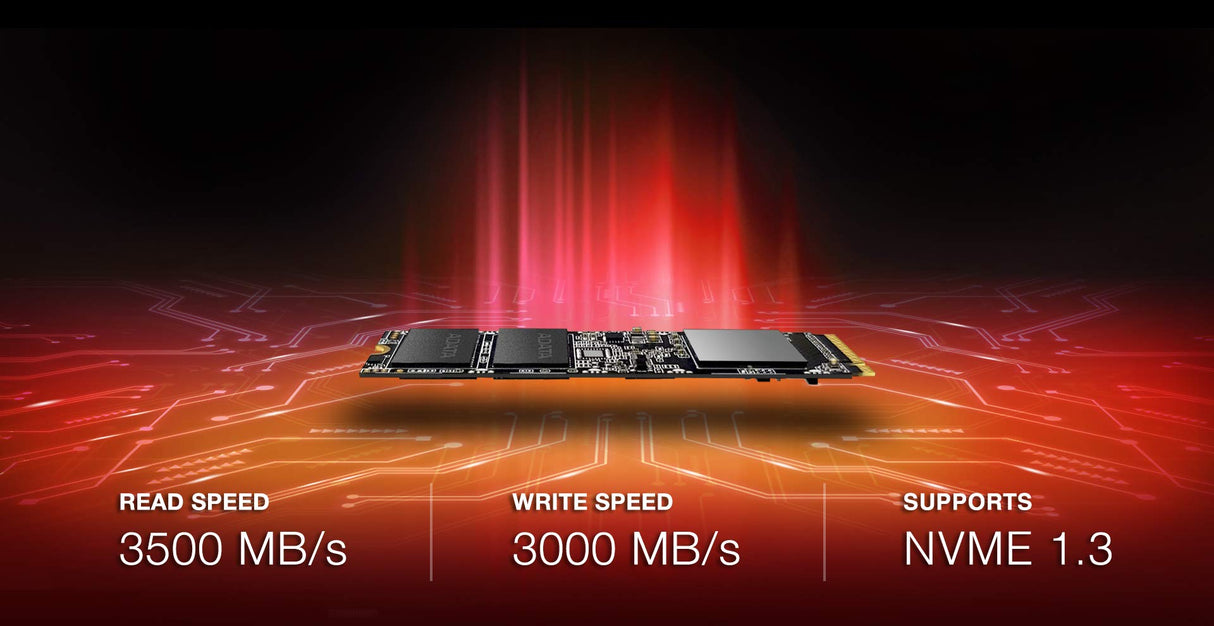 ADATA XPG SX8100 PCIe Gen3x4 M.2 2280 Unidad de Estado sólido, 4TB, hasta 3500 MB/s, NVMe 1.3, 3D NAND Flash, LDPC, Raid Engine