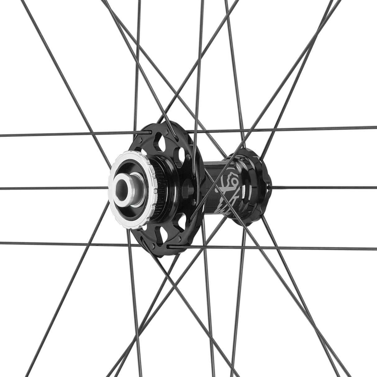 CAMPAGNOLO Shamal Carbon C21-Freno de Disco de 2 vías sin cámara Rueda Delantera, Unisex, Etiqueta Oscura, 700c